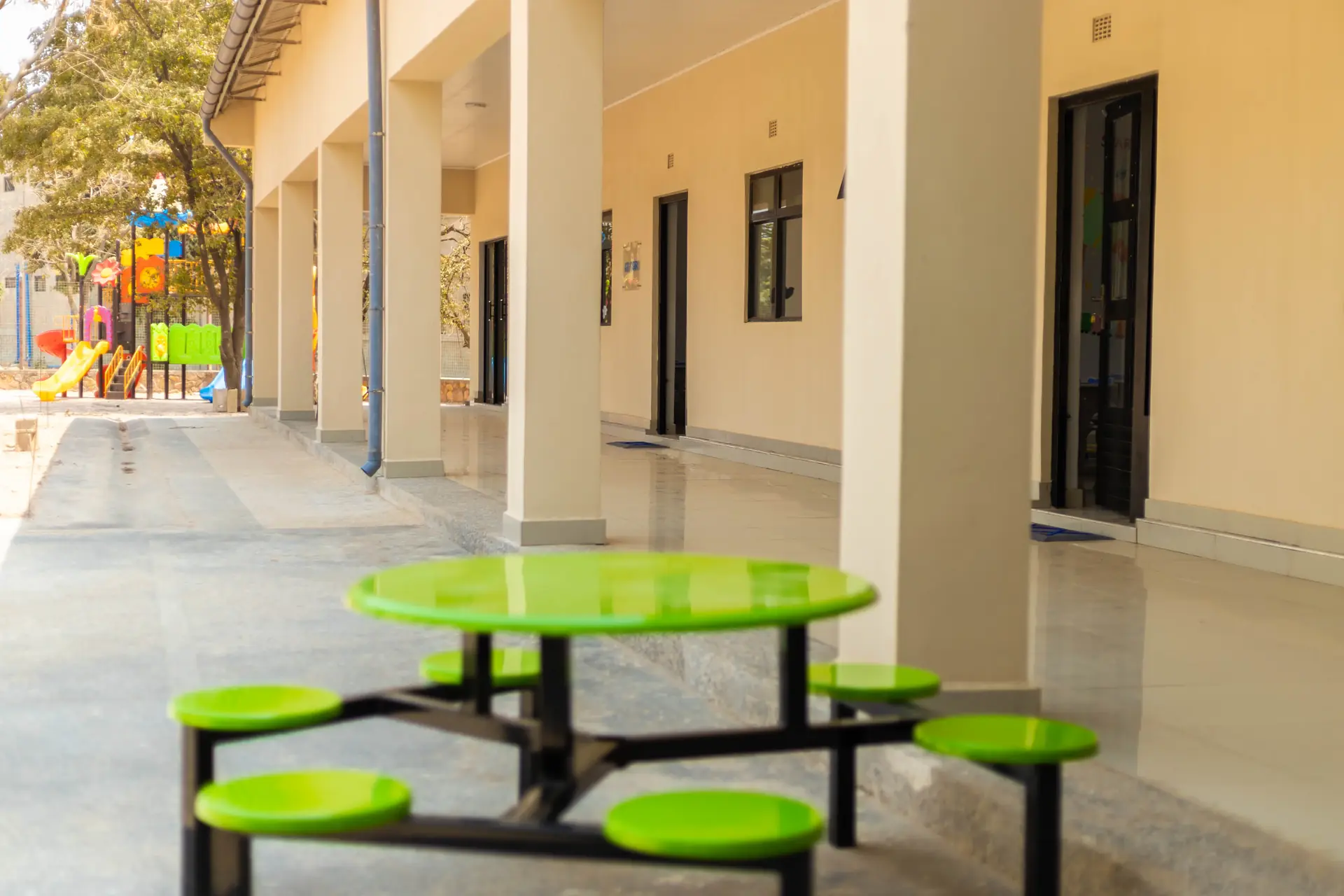 Discovery International School Campus Courtyard